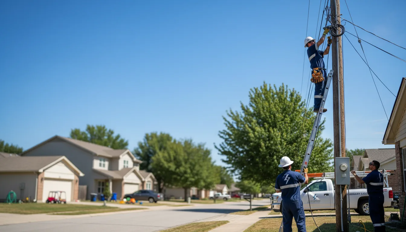 Residential electrician providing installation services in Three Lakes, WI